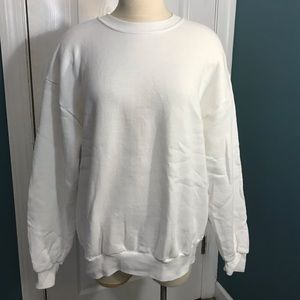 Plain White Sweatshirt